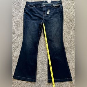 NWT ANA Jeans Womens plus size 24W bootcut high rise dark wash blue stretch